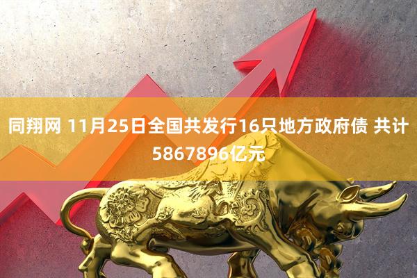 同翔网 11月25日全国共发行16只地方政府债 共计5867896亿元